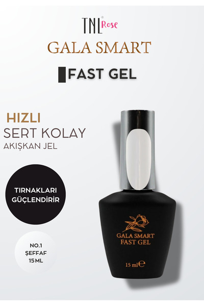 gala smart Fast Gel Hızlı Sert Kolay Akışkan Protez Tırnak Jeli Laminasyon Si...