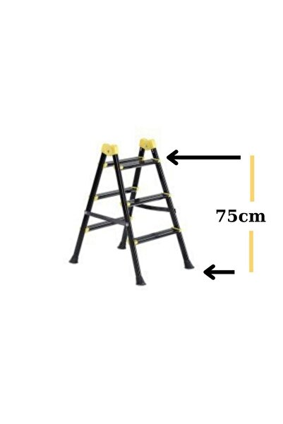 Genel Markalar 3+3 Superstep Metal Merdiven Çift Çıkışlı 150kg Taşıma Kapasit...