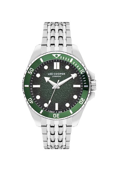 Lee Cooper Lee Cooper LC07954.370 Men Analog Display Watch & Metal Strap Silver