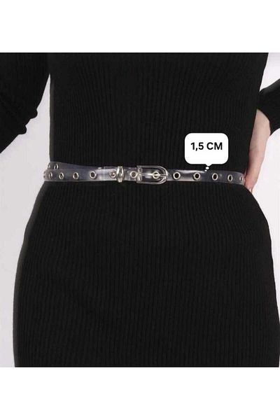hebmeyy Women's Thin Belt with Roller Buckle, Children's Belt, Coat Belt, Shirt Belt, Dress Belt, Evening Dress
