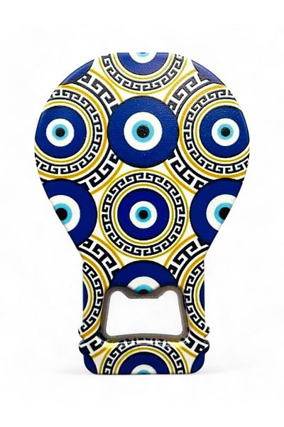 GALATA GIFT Bottle Opener Magnet Balloon Shape Evil Eye Beaded Soda Gas Opener Decorative Fridge Magnet