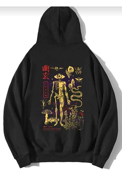 FULL TOLERANCE Unisex Oversize Yugen Printed Hoodie