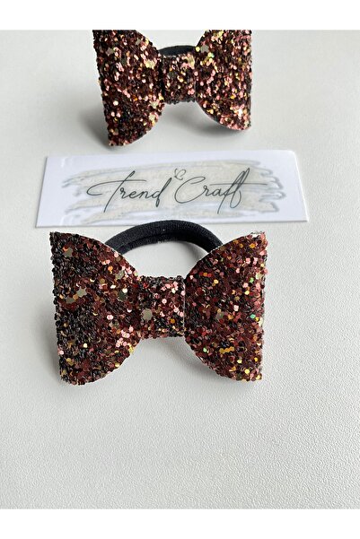 Trend Toka مشبك مطاطي مكون من قطعتين من الترتر اللامع