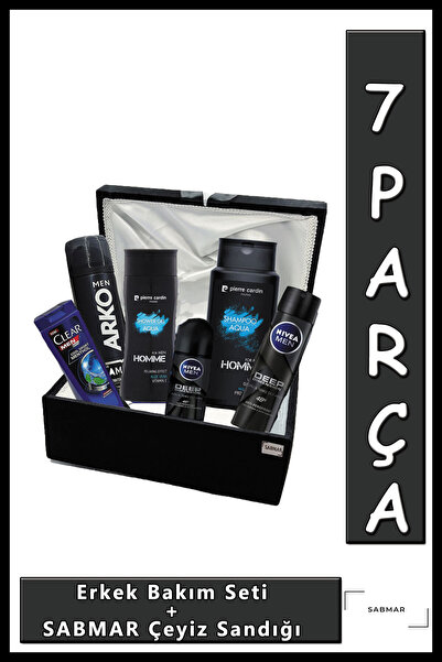 NIVEA Nişan Bohçası Damat Bohça Erkek Bakım Seti Sabmar Çeyiz Sandığı 2022078...