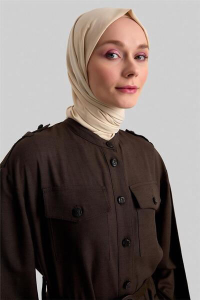 Armine Hasır Kemerli Elbise 24y9817 Acı Kahve