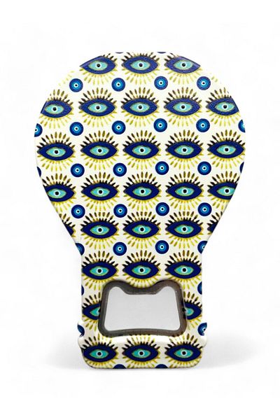 GALATA GIFT Bottle Opener Magnet Balloon Shape Evil Eye Beaded Soda Gas Opener Decorative Fridge Magnet