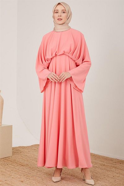 Armine Κομψό φόρεμα με χαλαρή μέση 23y9601 Candy Pink