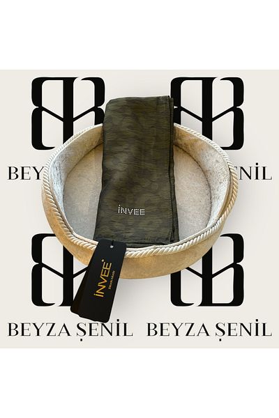 Invee Şal leopard kaki INVEE 1329