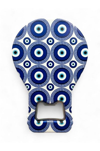 GALATA GIFT Bottle Opener Magnet Balloon Shape Evil Eye Beaded Soda Gas Opener Decorative Fridge Magnet