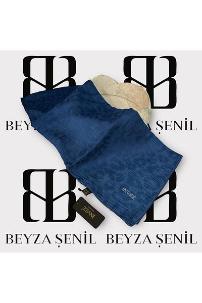 Invee Şal INVEE 1329 Indigo Leopard