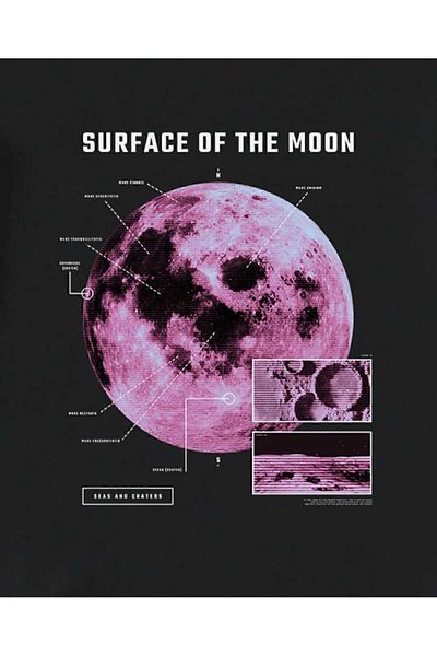 FULL TOLERANCE Unisex Oversize Surface On The Moon Sweatshirt Hoodie