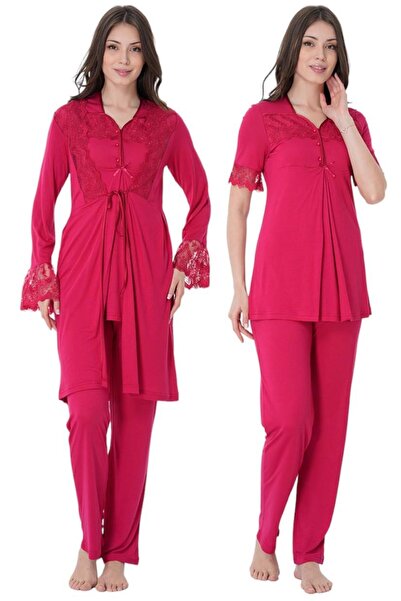 ByLohusa Effortt Cherry Dressing Gown Maternity Maternity Pajama Set