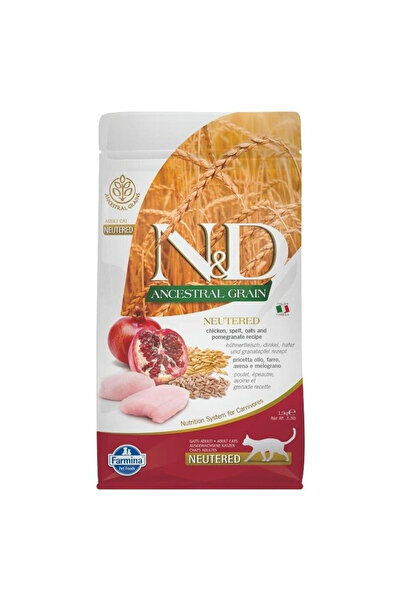 N&D ND Ancestral Grain Tavuk Chicken Neutered Kısır Adult Cat Food Yetişkin K...