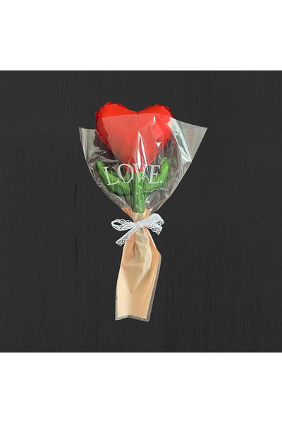 meyaccessories Love Flower Foil Balloon 43cm *19.5Cm 1 Pcs