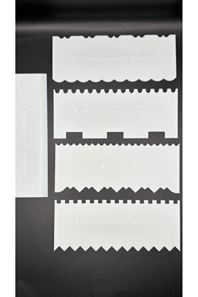 Deportes Home 5 li set pasta tarağı,pasta şekillendirici,hamur şekillendirici...