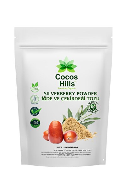 Cocos Hills Silverberry Powder Pure Iğde Ve Iğde Çekirdeği Tozu Katkısız 100 gram