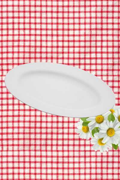 nazen MimHome Fast Kayık 37cm Sade Beyaz Tabak:HORECA Lokanta Balık Servis:Orta Salata,Meyve Sunum