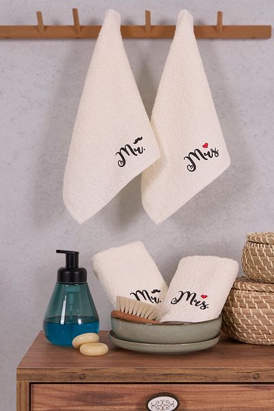 Comfort Home 30X50 cm 2-Piece Soft Hand Towels - Kitchen Set, High Absorption, Stylish Design