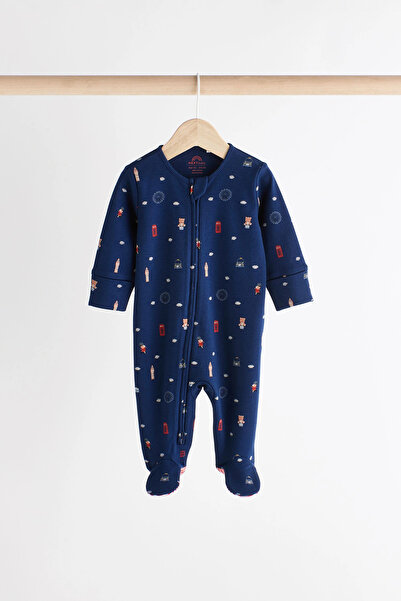 Next Baby 100% Organic Cotton Red/Blue Character Patterned 3-Piece Sleeping Bag Set Alyn26367