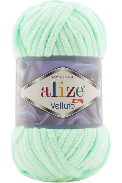 Alize Βελούδινο νήμα πλεξίματος Velluto - Κωδικός χρώματος: 464-μέντα