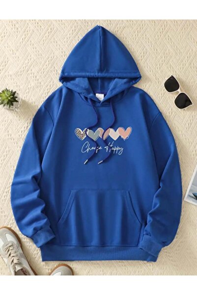 caddekombin Φούτερ με κουκούλα Choonge happy 5 Li Kalp 2 με κουκούλα και τσέπες