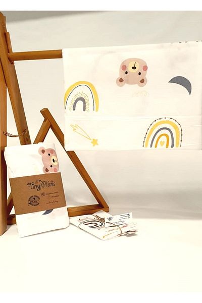 tiny plans Single Elastic Sheet-Pillowcase Set