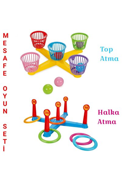 kaan oyuncak Mesafe Oyun Seti (top Atma + Halka Atma)