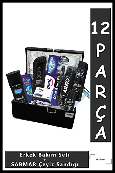 NIVEA Hediyelik Kına Seti Erkek Bohça Set Damat Çeyiz Hediyelik Erkek Hediye Seti 057kh