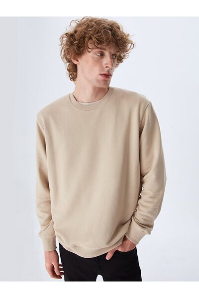 Ltb Basic Beige Sweatshirt