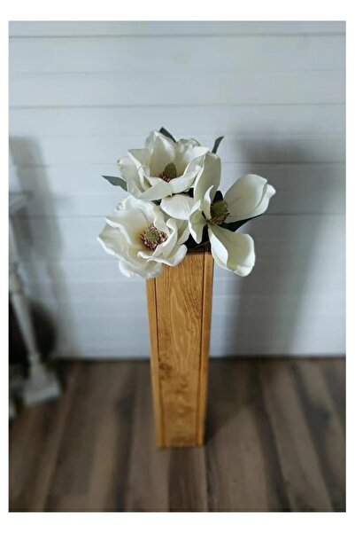 Emek Ahşap & Aksesuar Ahşap çicek vazosu 50cm