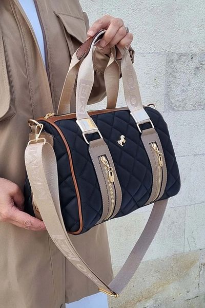 Miami Polo Club Geantă de mână și de umăr matlasată cu model pentru femei