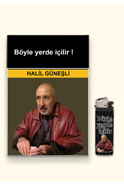 Ludios Halil Güneşli ''Böyle Yerde İçilir'' Hediyelik Plastik Sigara Tabakası...