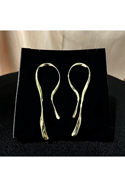 Gracia Accessory Düzensiz Çizgi Model Çelik Küpe