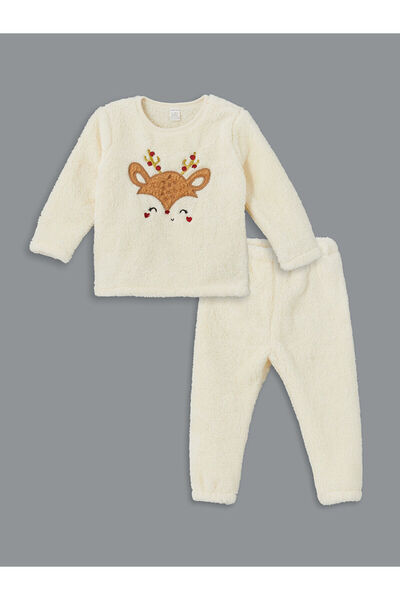 LC Waikiki Lcwk Bisiklet Yaka Baskılı Kız Bebek Pijama Takım