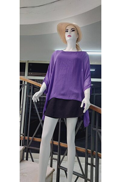 Bohem Stil Італійська блуза з рукавами-крилами з шовку