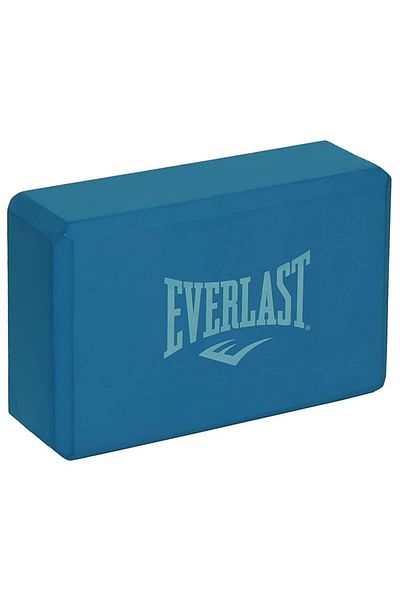 EVERLAST Yoga Brick | 3*6*9 Inches | Blue | Eva Foam | Non-slip Block For Yoga & Fitness