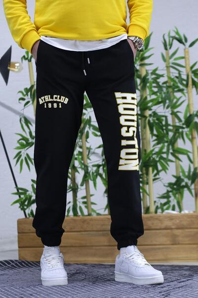 WAFRA Ανδρικό εποχιακό παντελόνι με στάμπα Houston με 2 κλωστές