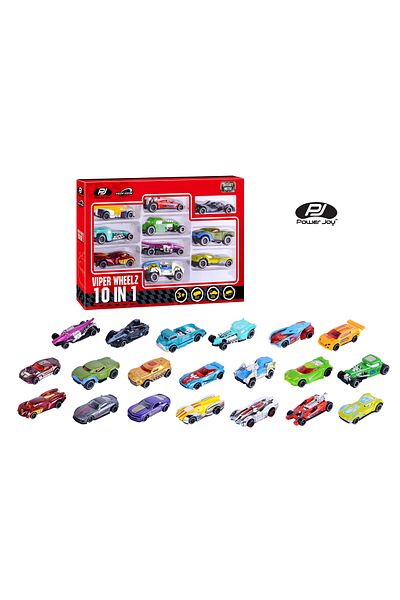 Power Joy Vroom Vroom Diecast Viper Wheelz 10in1 - Assorted