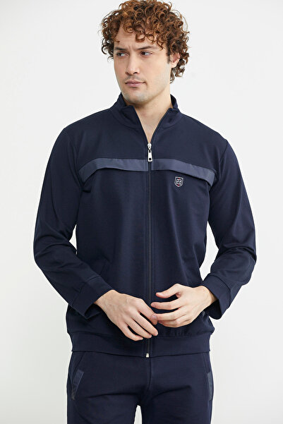 Sementa Σετ φόρμας με φερμουάρ Stand Collar - Navy Blue