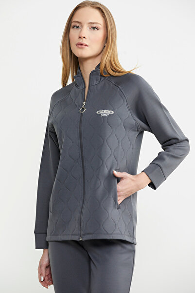 Sementa Dik Yaka Fermuarlı Eşofman Takım - Antrasit