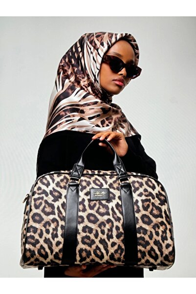 LA BOUTIQUE Lb Bag-3015 Leopard Travel Bag Sş