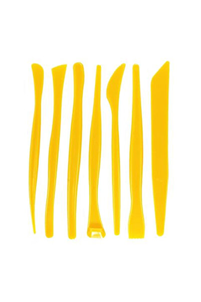 ACUTO Plastik Ebeşuar Seti 7 Parça Seramik Şekillendirme Seti Kil Detay Seti Modelaj Seti