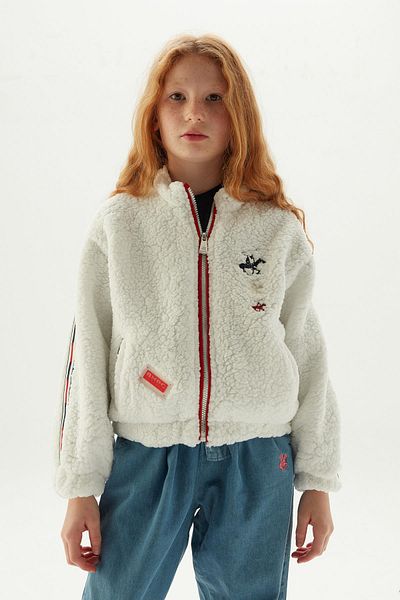 Beverly Hills Polo Club BG Store Girl's White Jacket 23FW0BHG712