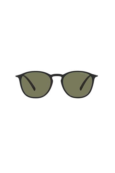 Giorgio Armani Man Square Sunglasses- Ar 8186u - Lense Size:52mm - Shiny Black