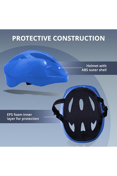 Endless El1026 Sports Helmet | Blue | Free Size | Cycling, Skating | Eps Padding | Adjustable Strap