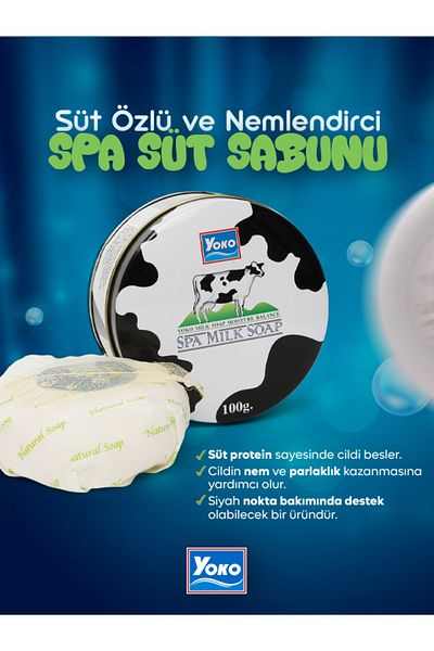 YOKO Milk Extract Moisturizing Brightening Bath Soap 100Gr