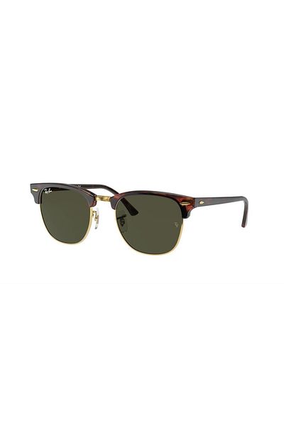 Ray-Ban Ray Ban Unisex Square Clubmaster Sunglasses- Rb 3016 - Lense Size:51mm - Mock Tortoise On Arista