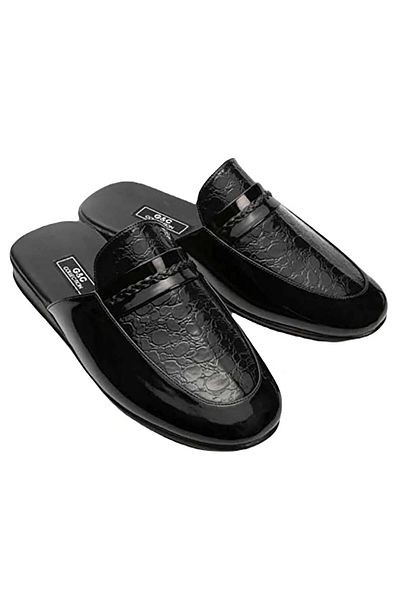 GC Ανδρικές παντόφλες προίκας Poly Sole Patent Leather-Home Slippers 365