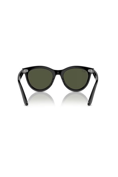 Ray-Ban نظارات راي بان للجنسين، بيضاوية الشكل، موديل RB 2241، مقاس العدسة: 51 مم، لون أسود