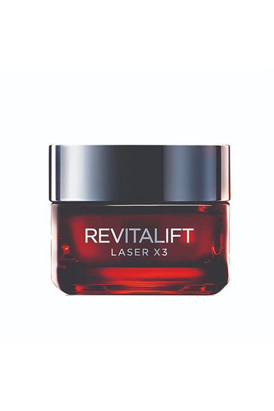 L'Oreal Paris كريم النهار المضاد للشيخوخة Revitalift Laser X3، حمض الهيالورونيك والبرو-كسيلان المركز